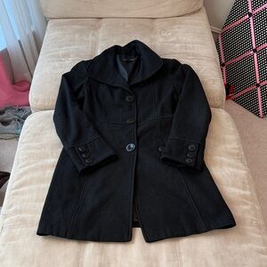 1 Madison Classic Black Pea Coat